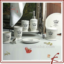 Mais vendidos porcelana porcelana cerâmica banheiro Set produtos de banho